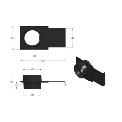 ABS Quick Disconnect Blast Gate 4"