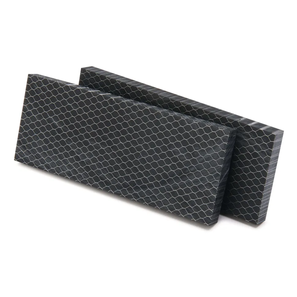 Acrylic Honeycomb Knife Scales 3/8" x 2" x 5" Pair