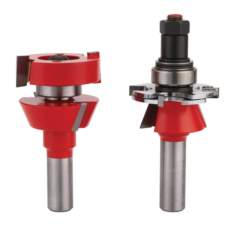 99-762 Adjustable Rail and Stile 2-Piece Router Bit Set Shaker Profile 1/2" Shank
