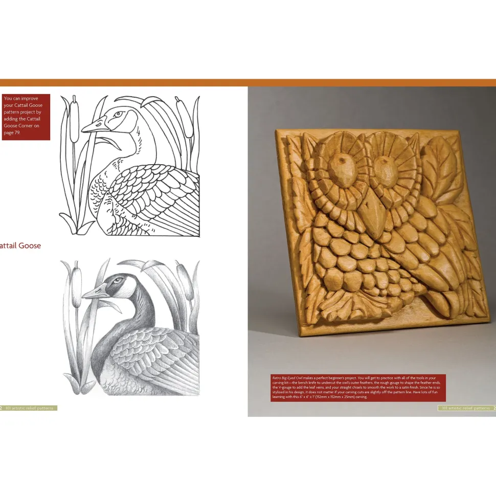 101 Artistic Relief Patterns for Woodcarvers, Woodburners and Crafters
