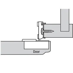 A-Series Face Frame Hinges 1/2" Overlay 110 Degree 1 Pair