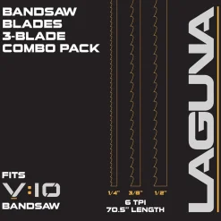 Assorted Bandsaw Blade Pack for V:10- 3 Pack