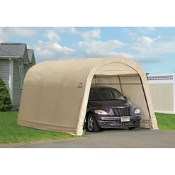 Auto Shelter 10' x 15' x 8' RoundTop Instant Garage, Sandstone