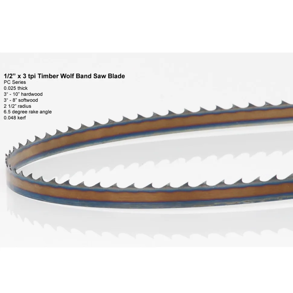 Bandsaw Blade 131-1/2" x 1/2" x .025" x 3 TPI Positive Claw