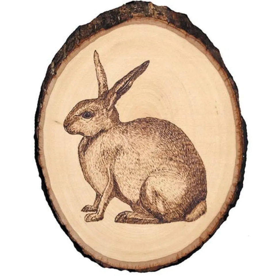 Basswood Country Rounds for Wood Burning, Hot Stamping & Carving Medium