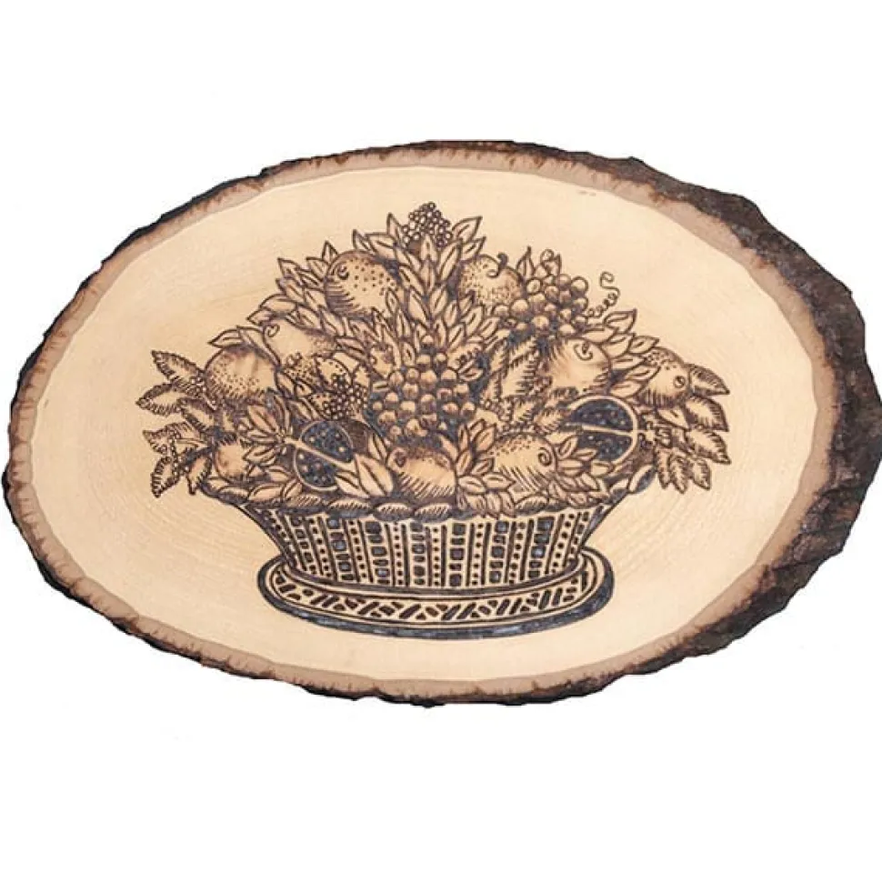 Basswood Country Rounds for Wood Burning, Hot Stamping & Carving Medium