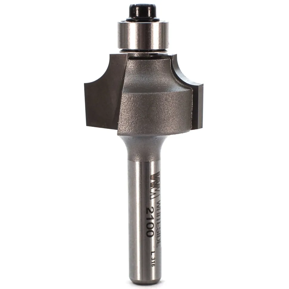 2100 Beading Router Bit 1/4" SH 3/16" R X 7/8" D X 1/2" CL