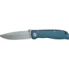 Blue Diamond Anodized Aluminum Folder Knife, Stainless Steel 3-1/4" Blade
