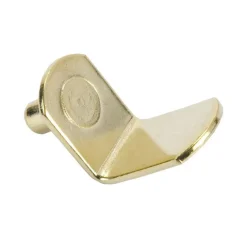 Bracket Style Shelf Support 5 mm Pin Brass 25 Pack