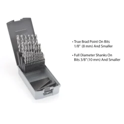 Brad Point Drill Bit Index Set