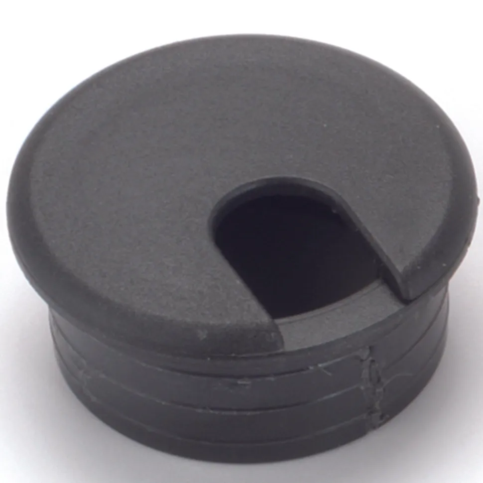 2-1/2" Cable Management Plastic Grommet Black