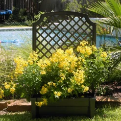 Calypso Planter Trellis Anthracite Gray