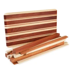 Candy Cane Cutting Board Kit 3/4" x 9" x 16" Bloodwood & Maple