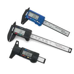 Carbon Fiber Digital Caliper and Depth Gauge Set 3 Piece