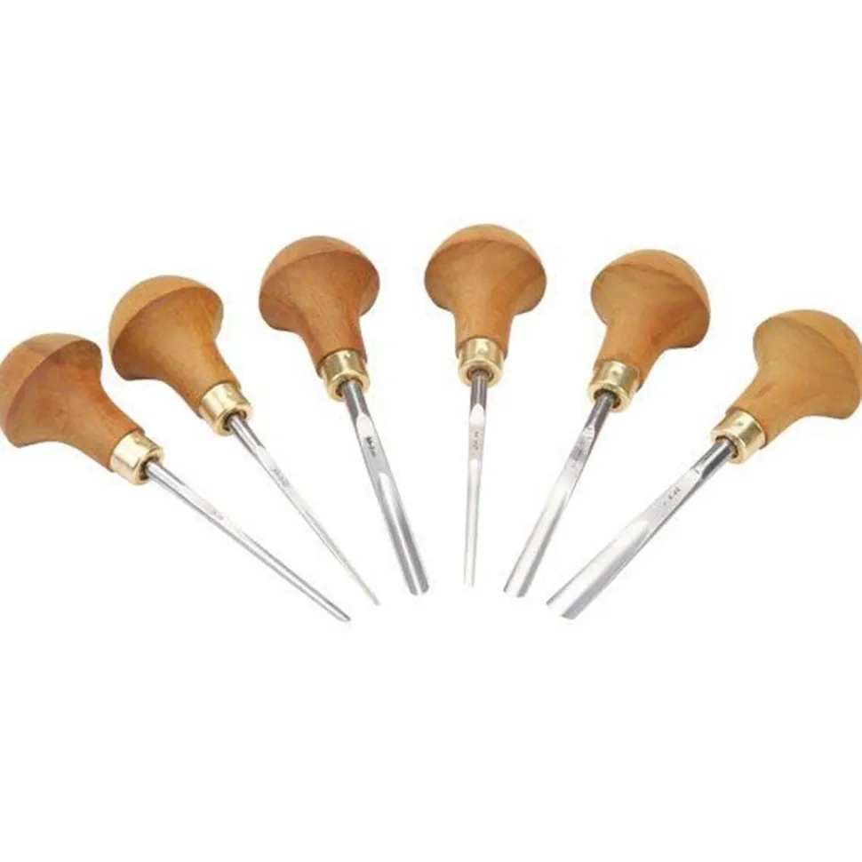 Carving Tool Palm Handled Set B 6 piece