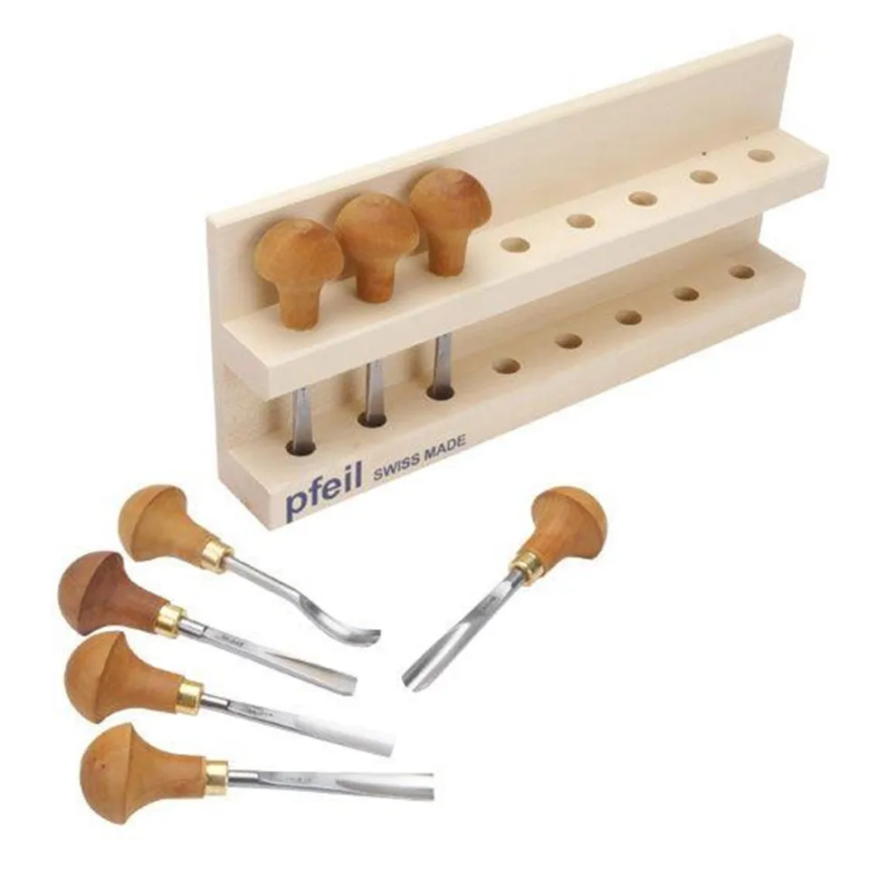Carving Tool Palm Handled Set A 8 piece