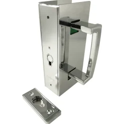 Cavity Sliders CL400 ADA Magnetic Pocket Door Handle for 1-3/4" Door Bright Chrome RH Snib