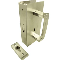 Cavity Sliders CL400 ADA Magnetic Pocket Door Handle for 1-3/8" Door Satin Nickel LH Snib
