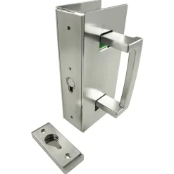 Cavity Sliders CL400 ADA Magnetic Pocket Door Handle for 1-3/4" Door Satin Chrome RH Snib