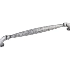 Chesapeake Appliance Handle, 12" C/C, Distressed Antique Silver