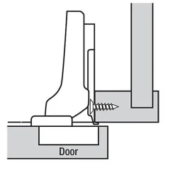 Clip Top Hinges for Face Frame Cabinets Partial Overlay 110 Degree with BLUMOTION 1 Pair