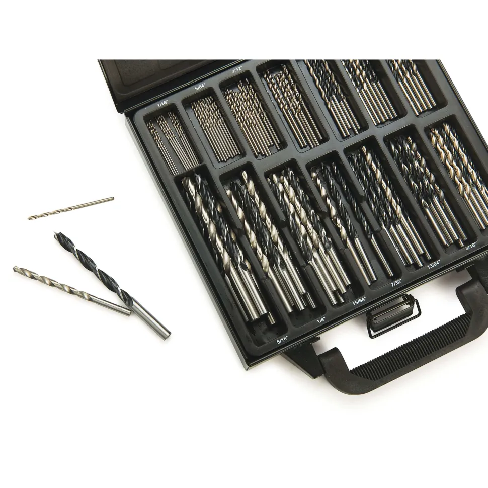 Combo Brad Point and Twist Drill Bit Set 100 Piece