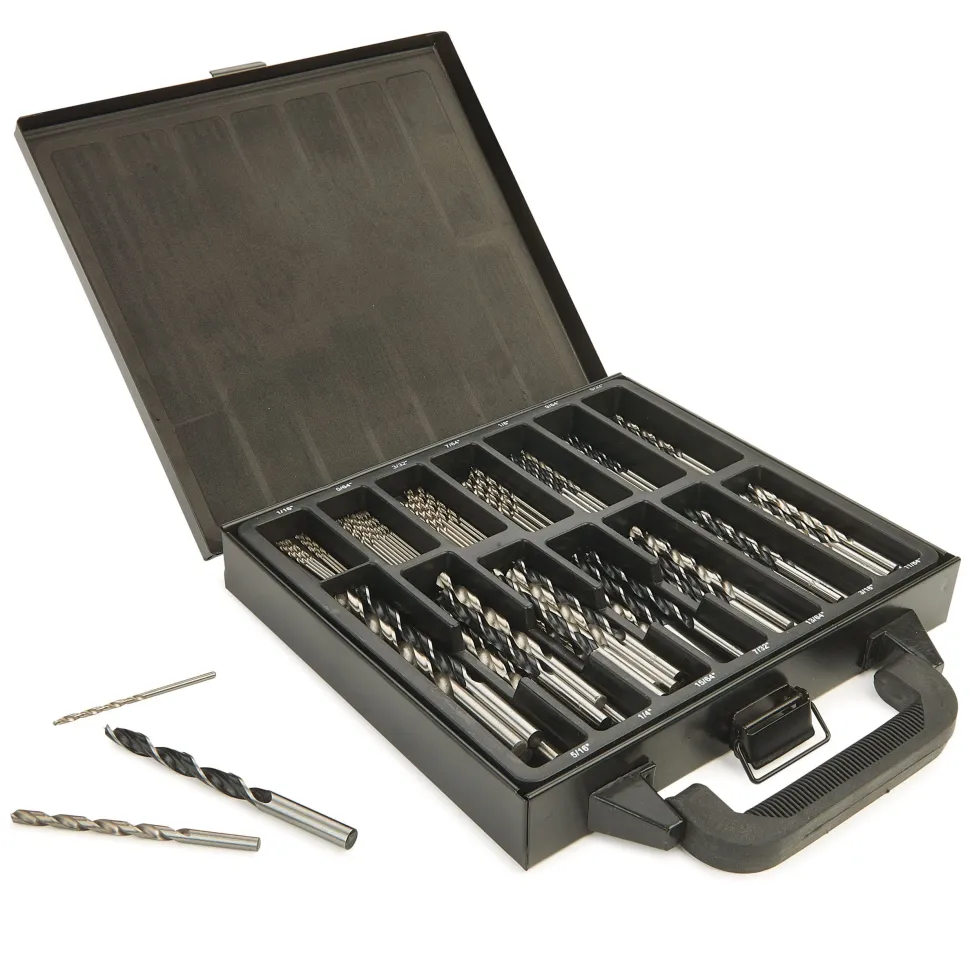 Combo Brad Point and Twist Drill Bit Set 100 Piece