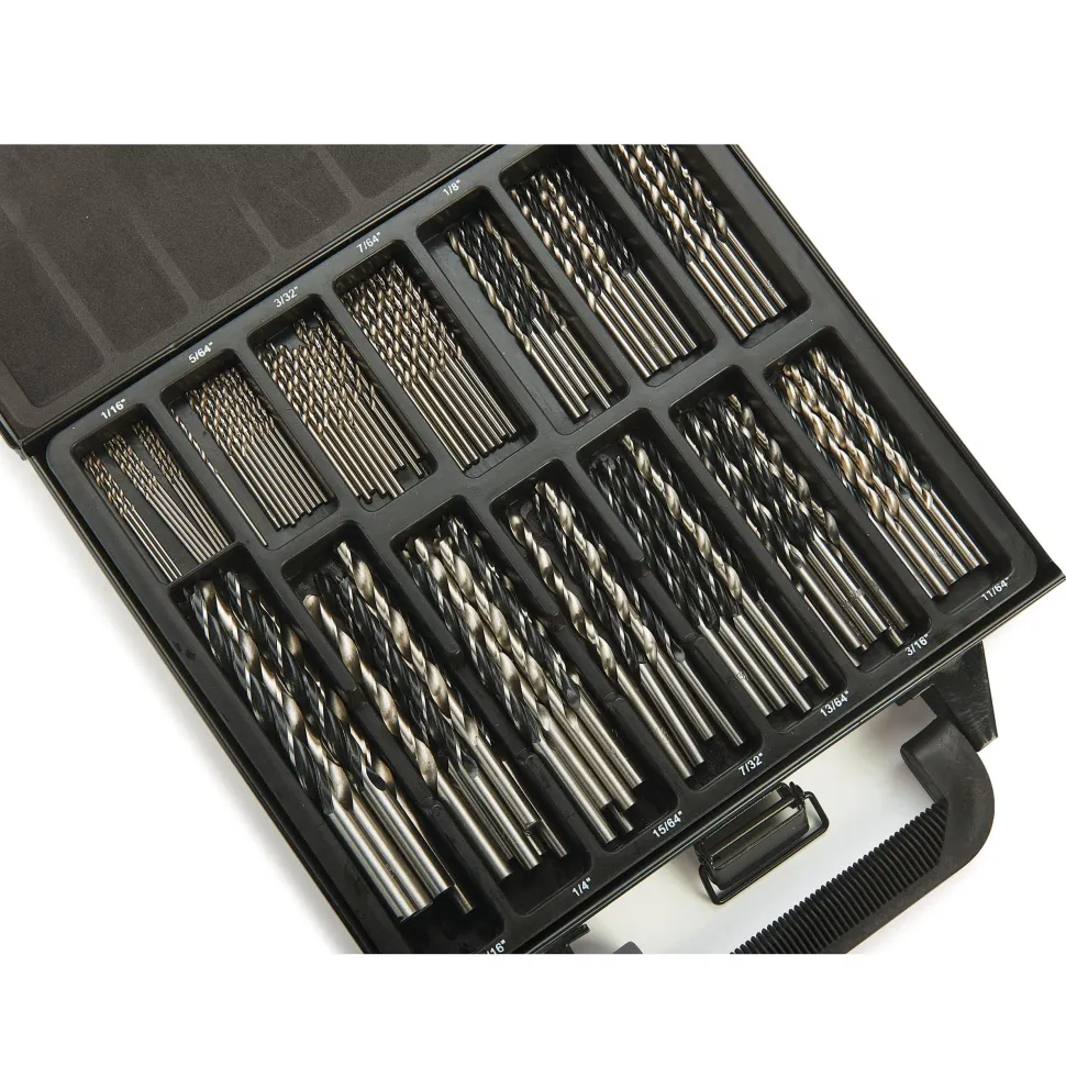 Combo Brad Point and Twist Drill Bit Set 100 Piece