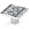 Contemporary Knob, 1-1/4" x 1-1/4", Chrome