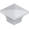 Contemporary Knob, 1-1/4" x 1-1/4", Matte Chrome