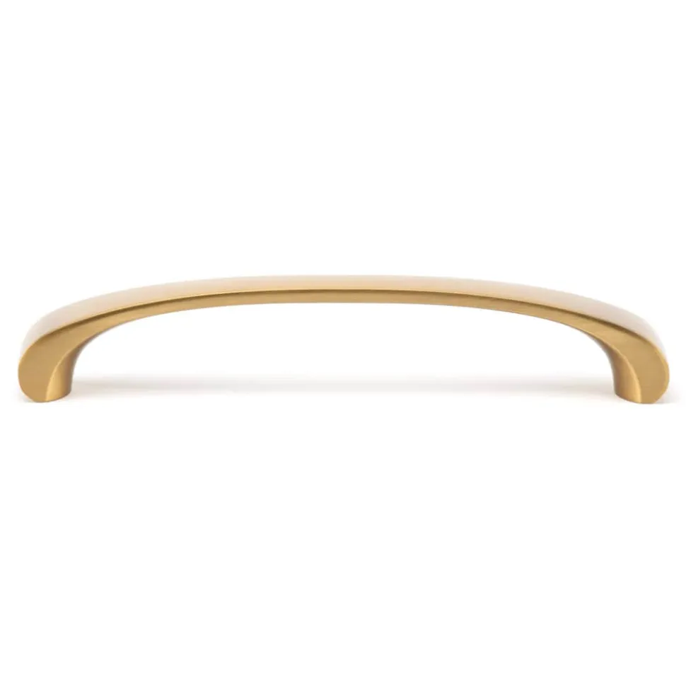 Contemporary Pull Aurum Brushed Gold 5-1/16" Center-to-Center 13/16" W x 5-5/8" L