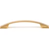 Contemporary Pull Aurum Brushed Gold 5-1/16" Center-to-Center 31/32" W x 6-1/2" L