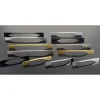 Contemporary Pull, 11-3/8" to 12-5/8" Center-to-Center, Brushed Nickel