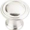 Cordova Knob, 1-3/16" Dia., Satin Nickel