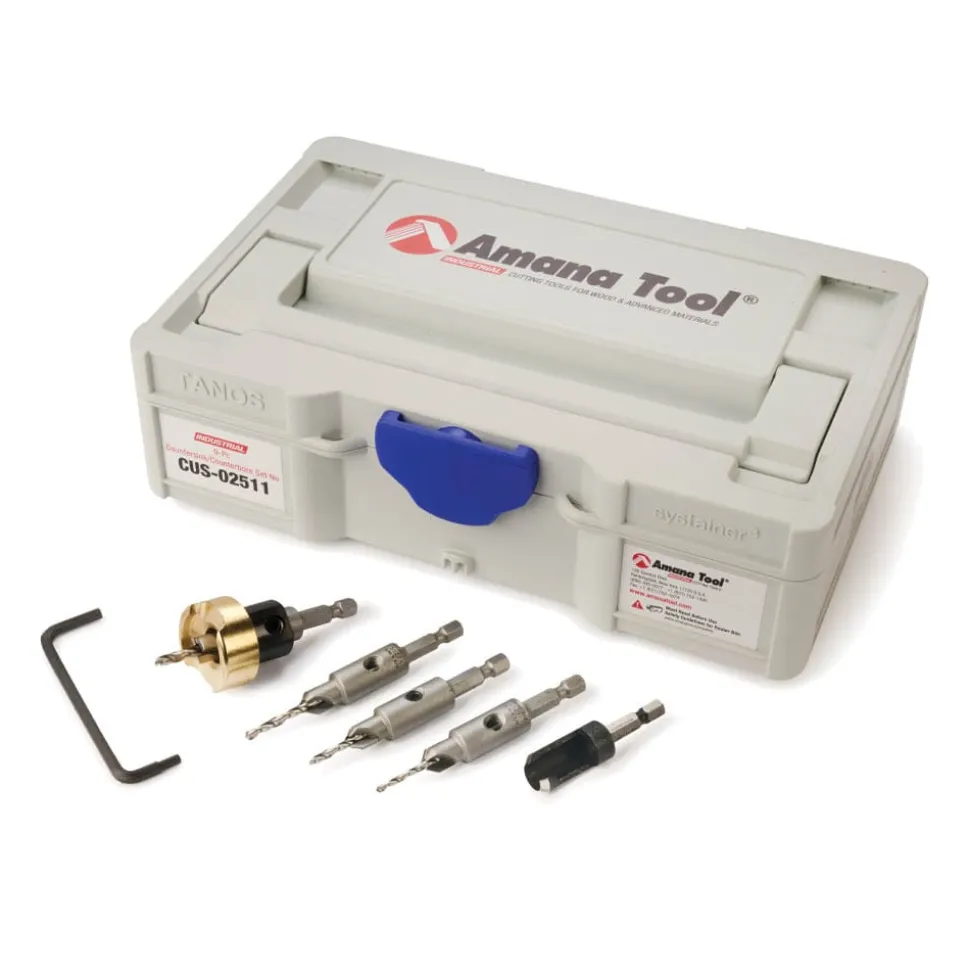 Countersink/Counterbore Set in Mini Systainer 9 Piece