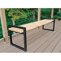 Cube Bench Legs 20" Black Pair