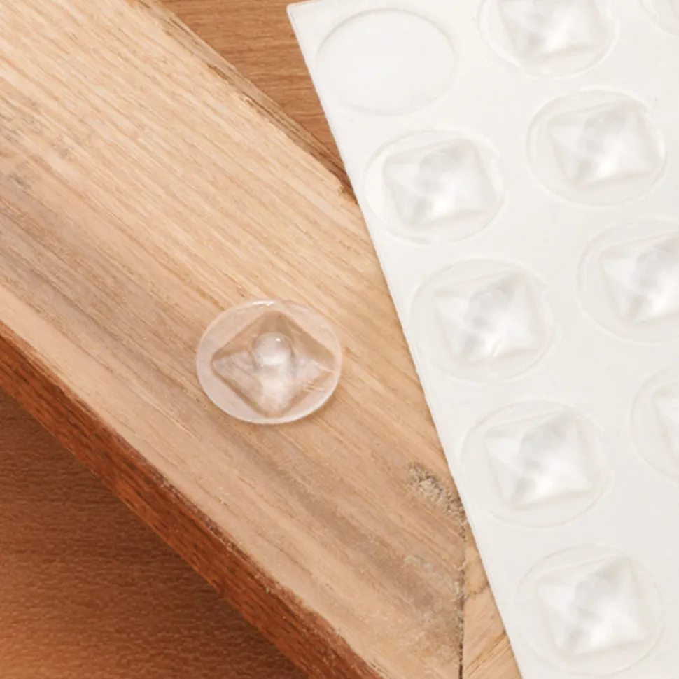 Door and Drawer Bumper Clear 1/2" Diameter x .150" 25 Piece