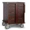 5-Drawer Large Roller Cabinet Dark Oak