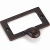 Drawer Pull with Card Holder Dark Copper Finish