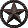 3-D Star with Narrow Rope, Oil Rubbed Bronze
