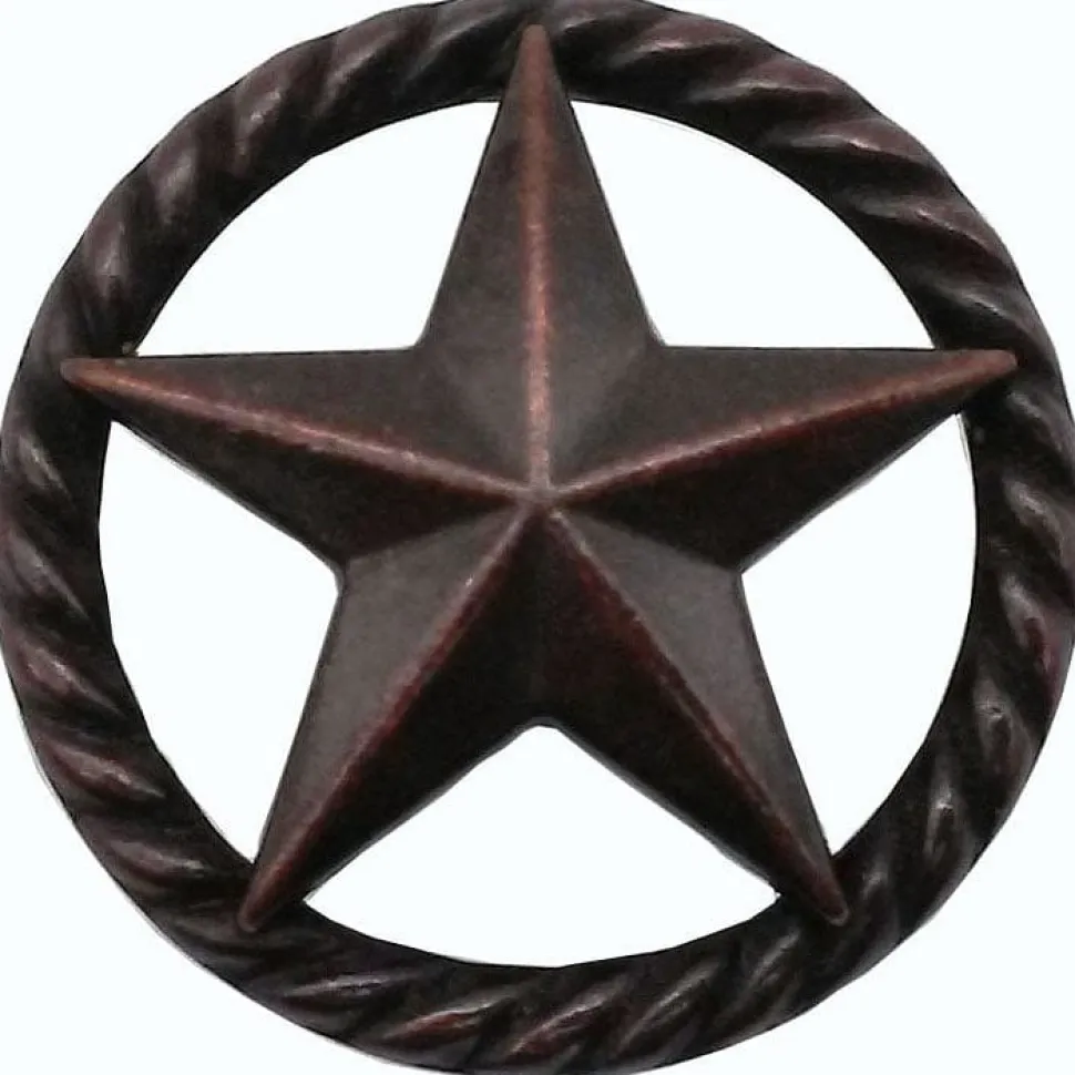 3-D Star with Narrow Rope, Oil Rubbed Bronze