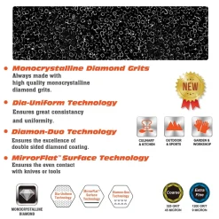 Dual Grit Diamond Whetstone 8