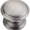 Durham Knob, 1-1/4" Dia., Brushed Pewter