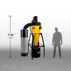 Dust Gorilla Pro with Smart Boost 35-Gallon Cyclone Dust Collector with Stand HEPA GFM 5HP 1 Ph 230V