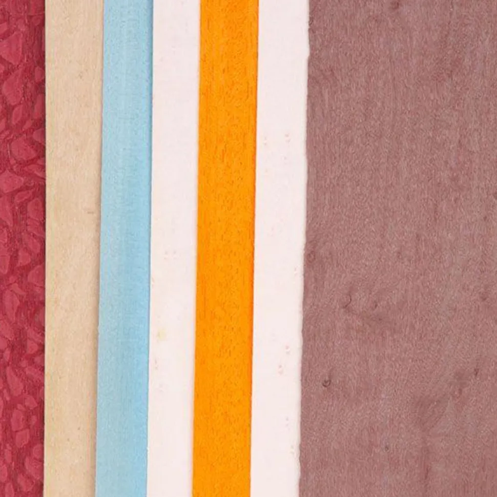 Dyed Wood Veneer 4-1/2" to 6-1/2" Width Wild Color 3 Square Foot Pack