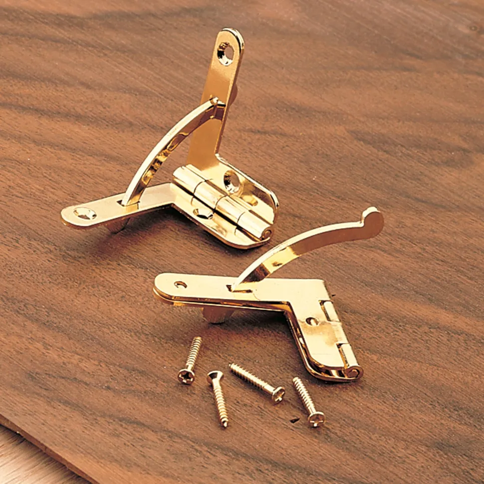 Economy Quadrant Hinge Gold Plate Finish 1 Pair