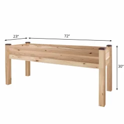 Elevated Cedar Planter 23" X 72" X 30"H