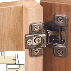 106° Excen-Three Self Close Face Frame Hinge Pair