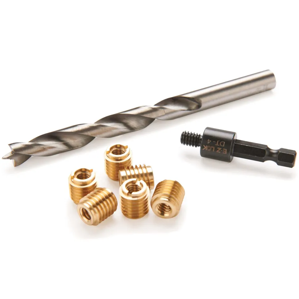 E-Z Knife 1/4-20 Threaded Insert Kit Brass