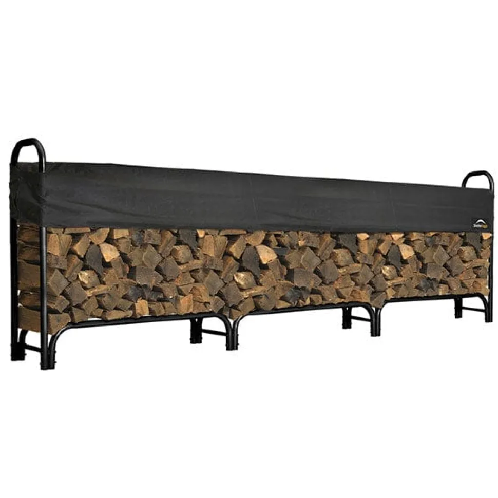 Firewood Rack-in-a-Box Heavy Duty with Cover, 12'